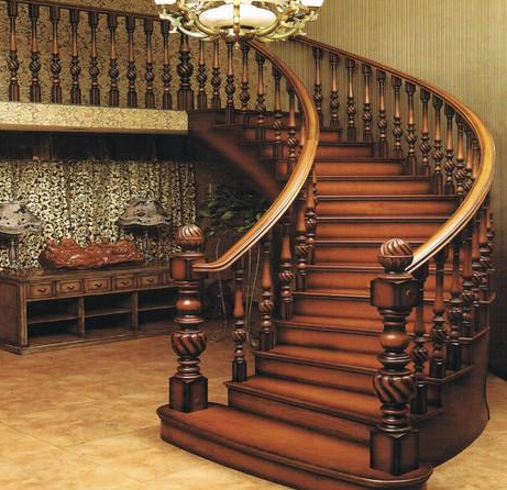 实木旋转楼梯